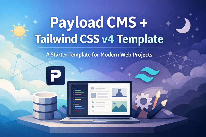 I created a template for Payload CMS that uses Tailwind CSS v4